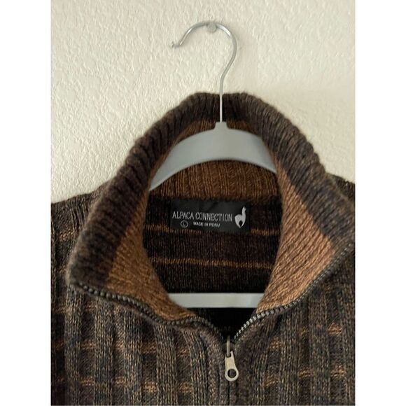Alpaca connection men’s‎ sweater zip up large - Picture 2 of 6